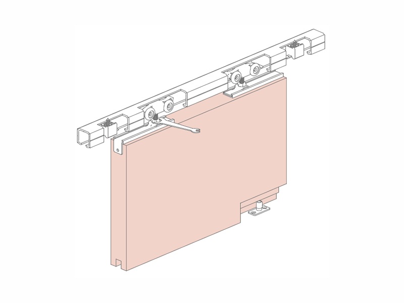 100kg側(cè)裝木質(zhì)移門五金配件