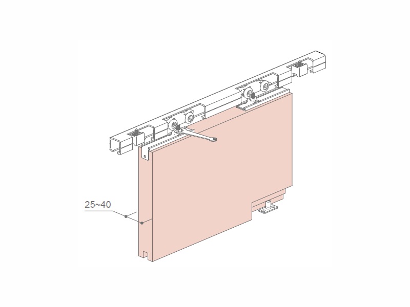 120kg裝木質(zhì)移門五金配件