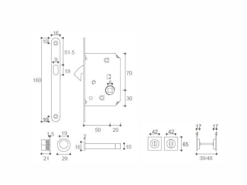 木質(zhì)移門(mén)鎖