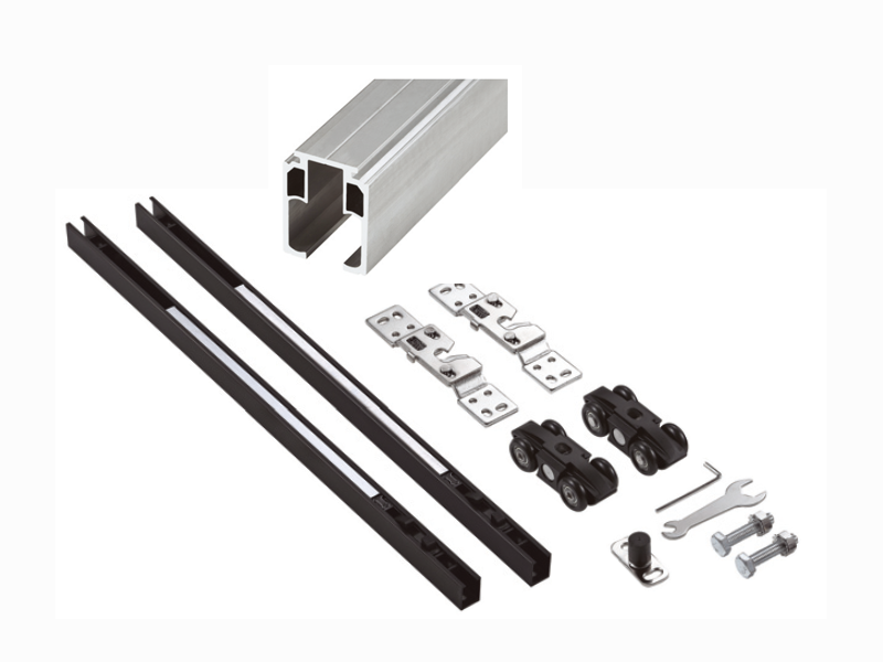 80kg 單扇雙邊帶阻尼移門五金配件